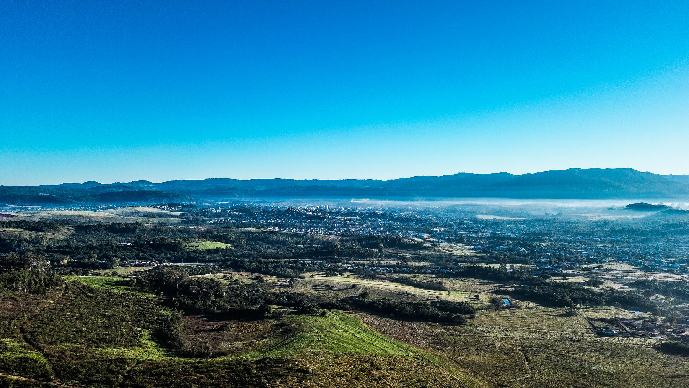 Vista aérea da Fazenda Leão em Sapiranga